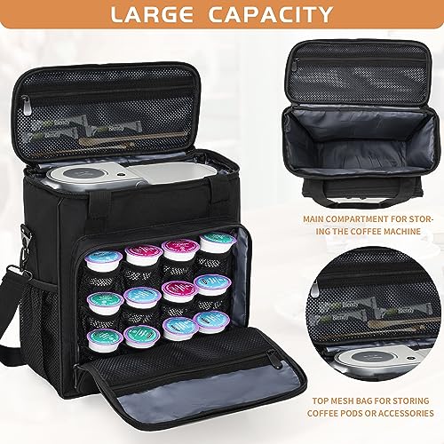 Coffee Maker Carrying Bag for Keurig K (Black / For K-mini/K-mini Plus)