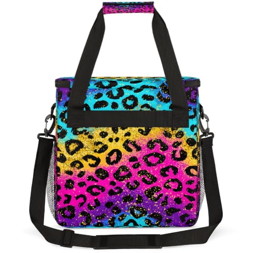 Maker Carring Bag Leopard Coffee Travel Carrying Storage Tote Bag (Print 28)