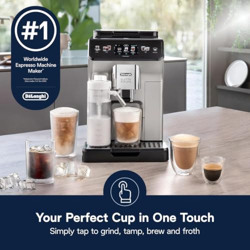 Eletta Explore Espresso Machine with Coffee Grinder (Silver)