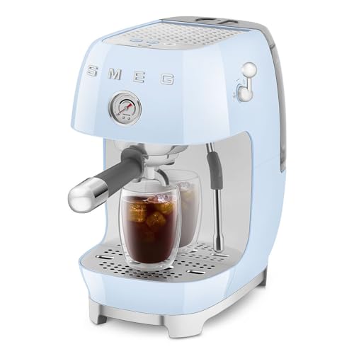 ECF03 Made in Italy Retro Espresso Machine with Cold Brew (Standard / Pastel Blue)