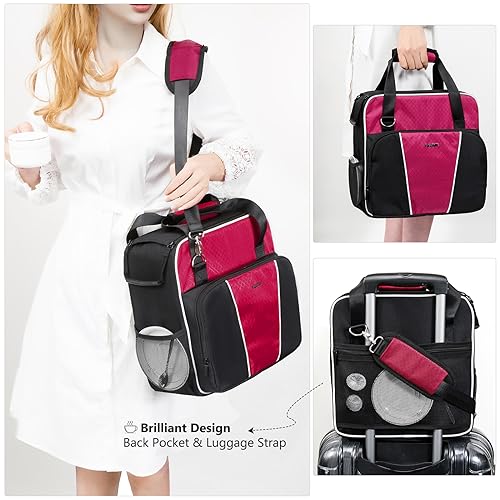 Full Open Coffee Maker Travel Bag w (Red-Black / Fit for K-Iced or K-Express)