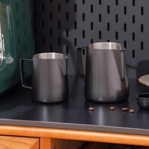 2 Pack Matte Black Milk Frothing Pitcher