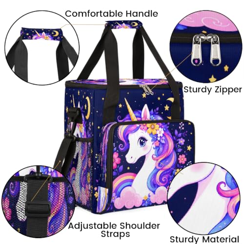 Maker Carring Bag Unicorn Coffee Travel Carrying Storage Tote Bag (Print 12)