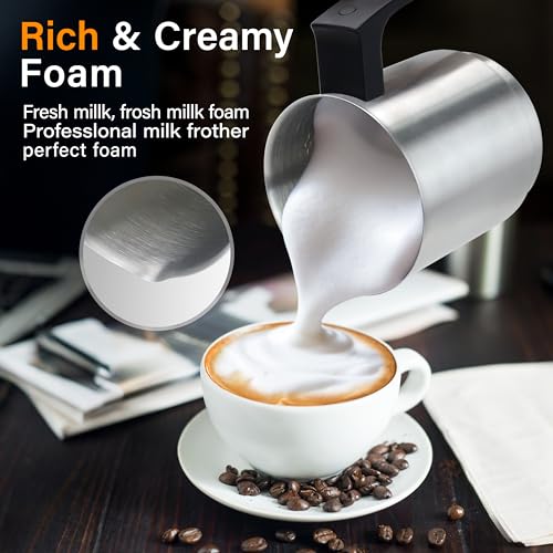 4 in 1 Milk Frother and Steamer (Black)