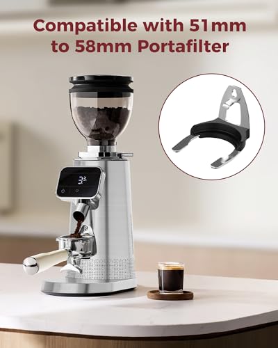 G3 64mm Flat Burr Electric Coffee Grinder with 100 Grind (Silver)