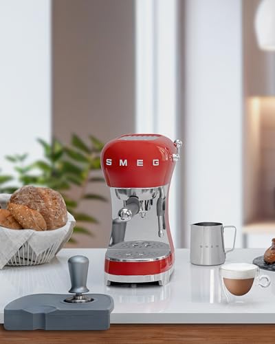 Manual Espresso Machine with Steam Wand (13" / Red)