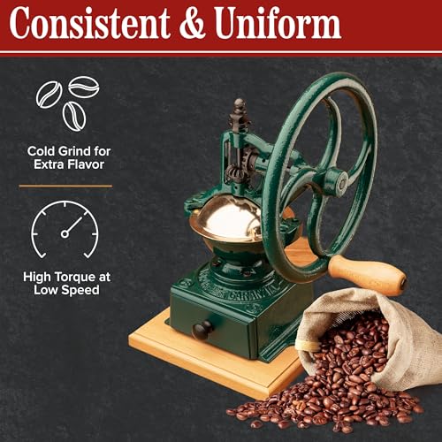 Manual Burr Coffee Grinder (Green)