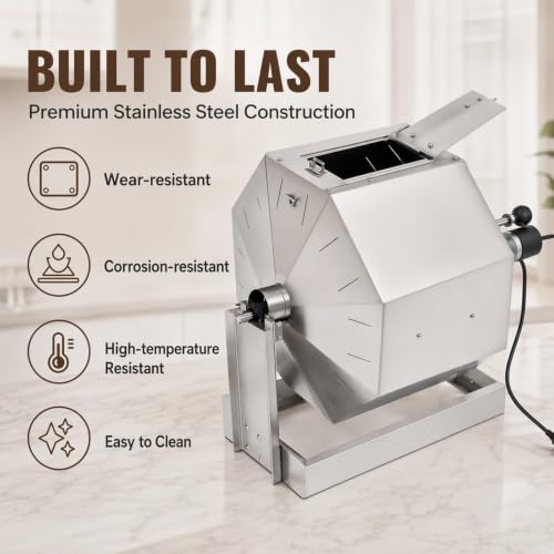 3.8 Gal Coffee Roaster Machine Auto Rotation Coffee Bean Roaster