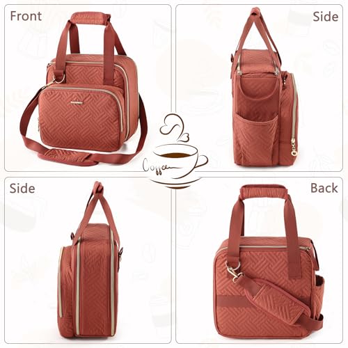 Coffee Maker Travel Bag Compatible with Keurig K (Red Rocks / Fit K-Mini Mate)