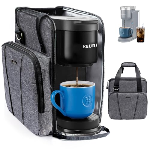Keurig K Express Coffee Maker Travel Bag (Grey-Black / Fit for K-Iced or K-Express)