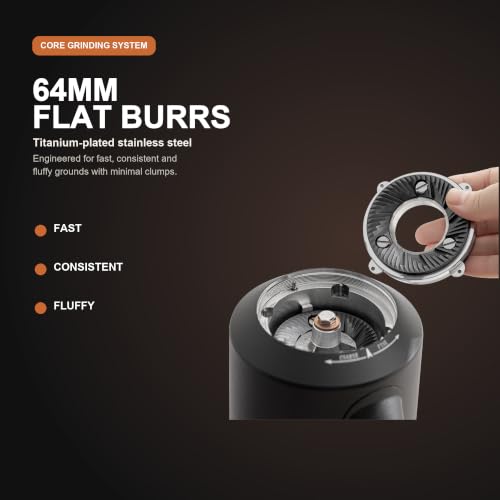 T64 Single Dose Coffee Grinder (Black)