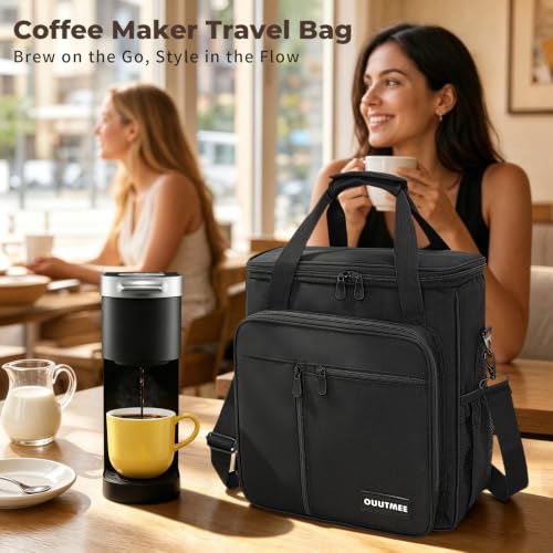 Coffee Maker Carrying Bag for Keurig K (Black / For K-mini/K-mini Plus)