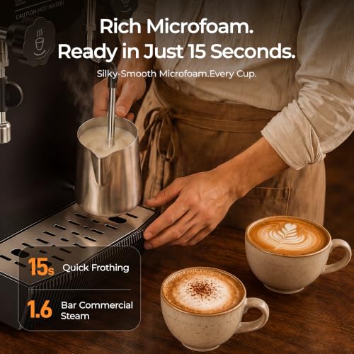 Commercial Steam Milk Frother with Instant Hot Water Tap (Steam + Hot Water)