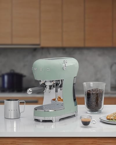 Manual Espresso Machine with Steam Wand (13" / Pastel Green)