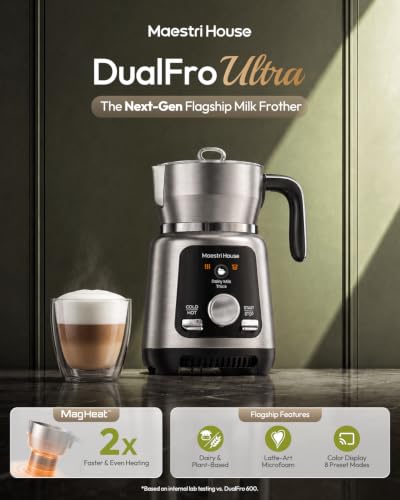 DualFro Ultra Milk Frother and Steamer
