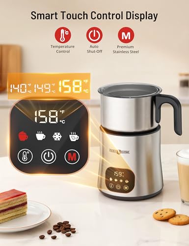 Milk Frother & Steamer (Steely)