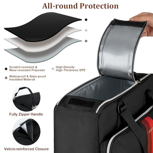 Coffee Maker Travel Bag Compatible with Keurig K (Compatible for K-Slim/K-Express/K-Iced / Black)