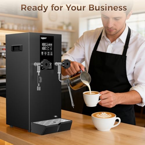 Commercial Steam Milk Frother (Steam + Hot Water / 3-in-1 Hot Water & Steam)