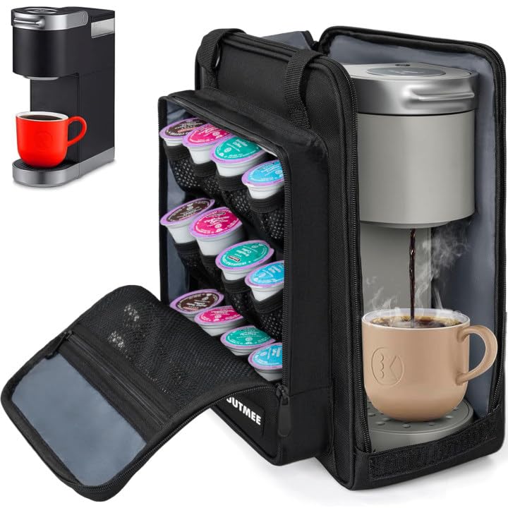 Coffee Maker Carrying Bag for Keurig K (Black / For K-mini/K-mini Plus)