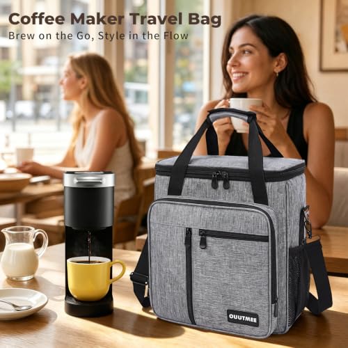 Coffee Maker Carrying Bag for Keurig K (Gray / For K-mini/K-mini Plus)