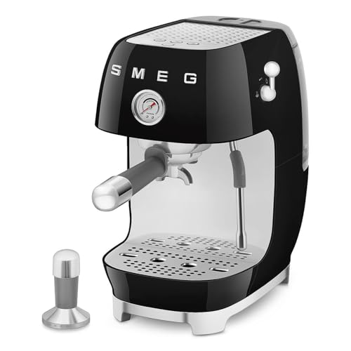 ECF03 Made in Italy Retro Espresso Machine with Cold Brew (Standard / Black)