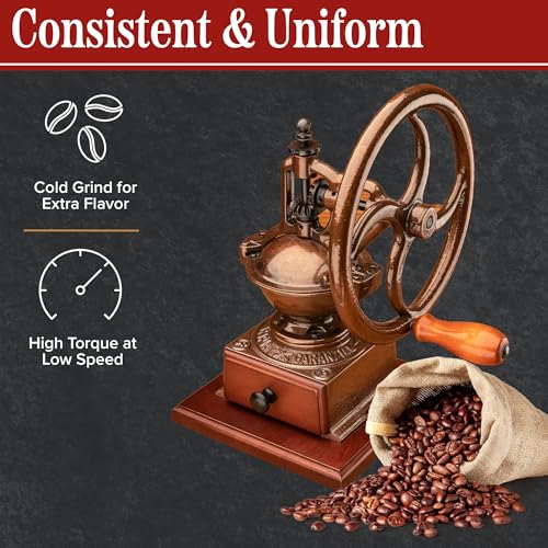 Manual Burr Coffee Grinder (Copper)