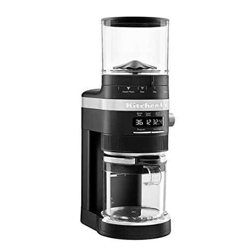 Burr Coffee Grinder (Matte Black / 10 Oz)