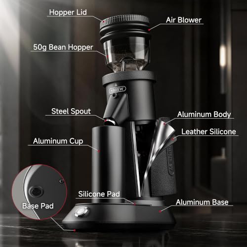 G5A Espresso Coffee Grinder (Noir)