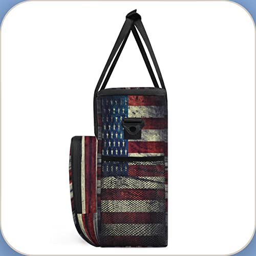 USA Flag Coffee Maker Carring Bag Travel Carrying Storage Tote Bag (A05:USA Flag)