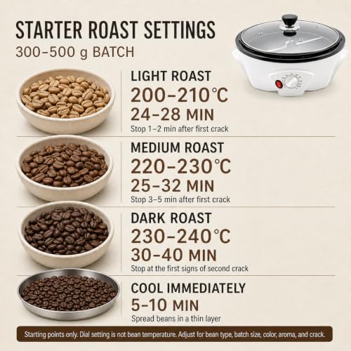 500g Coffee Bean Roaster Machine with Timer
