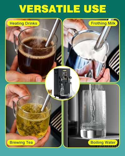 Commercial Milk Frother & Beverage Heater (Charcoal)
