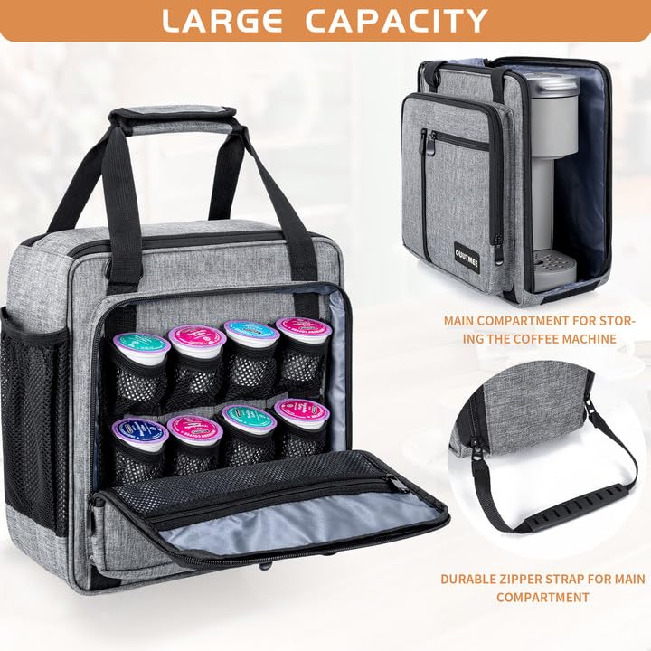 Coffee Maker Carrying Bag for Keurig K (Gray / For K-mini/K-mini Plus)