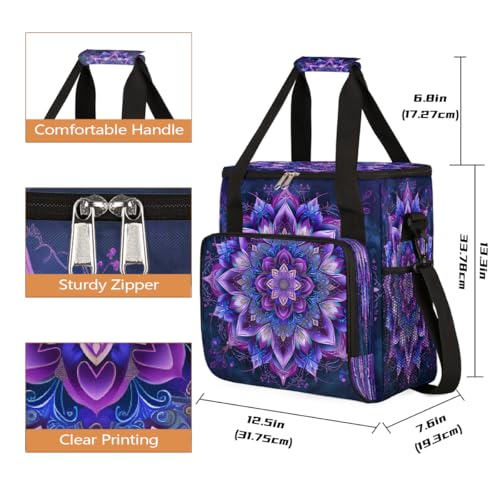 Bohemian Mandala 4 Coffee Maker Carring Bag Travel Carrying Storage Tote Bag Compatible with Keurig K (A004)