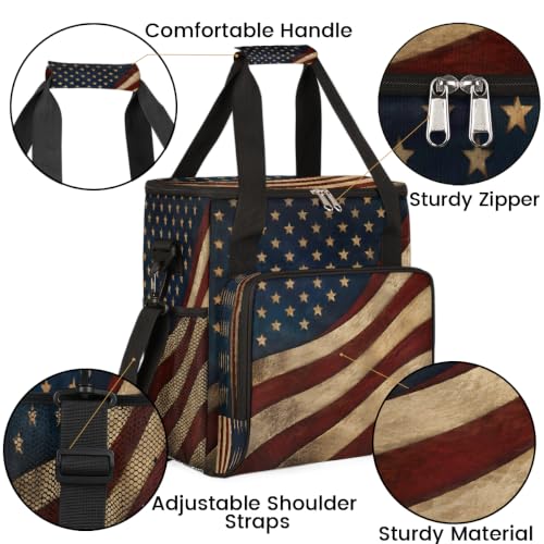 Maker Carring Bag Flag Coffee Travel Carrying Storage Tote Bag (Print 22)