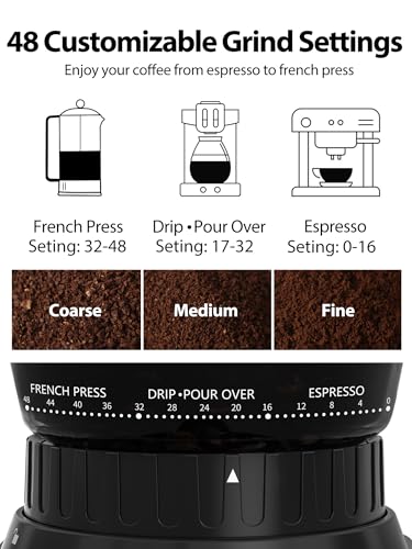 Conical Coffee Bean Grinder (Premium Silver)