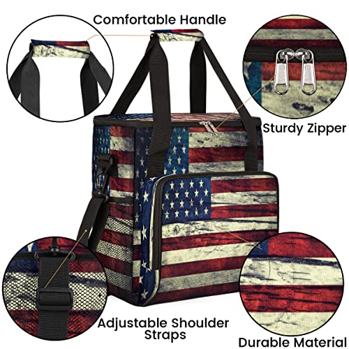 USA Flag Coffee Maker Carring Bag Travel Carrying Storage Tote Bag (A05:USA Flag)