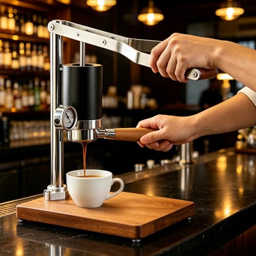 Manual Espresso Press Featuring Adjustable 6
