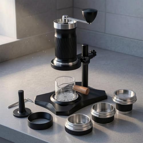 Portable Espresso Machine Manual Espresso Maker Hand Lever With Detachable Assembly And Stability Stand Suitable for home travel use