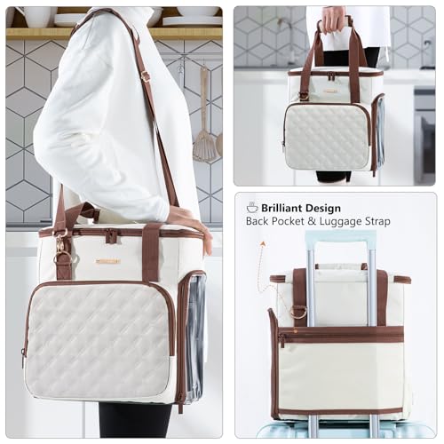 Travel Coffee Maker Carrying Case for Keurig K (Ivory / Fit for K-Mini)