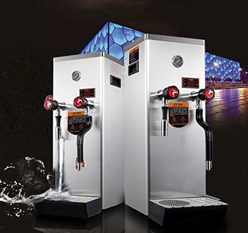 220V Commercial Milk Frother 12L Steam Milk Frothing Machine Water Boiler Multi