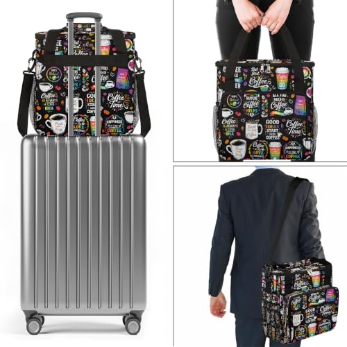 Maker Carring Bag Coffee Coffee Travel Carrying Storage Tote Bag (Print 3)
