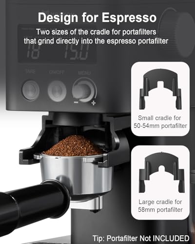 Conical Burr Coffee Grinder With Scale For Home Use
