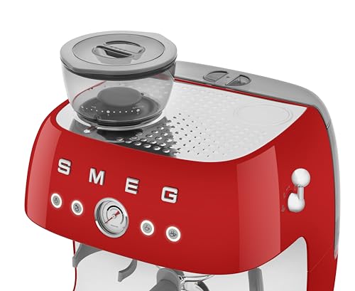 EGF03 Semi Automatic Espresso Machine with Built (8.8 oz / Red)