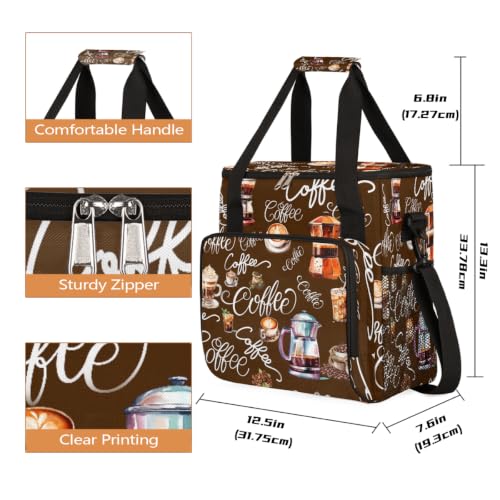 Coffees Pattern Coffee Maker Carring Bag with Keurigs K (B 012)