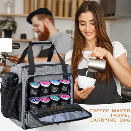 Coffee Maker Carrying Bag for Keurig K (Gray / For K-mini/K-mini Plus)