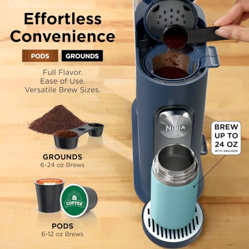 Pods & Grounds Iced Coffee Maker (Navy)