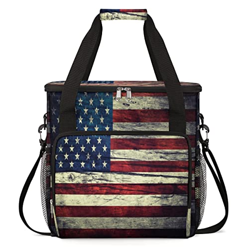 USA Flag Coffee Maker Carring Bag Travel Carrying Storage Tote Bag (A05:USA Flag)