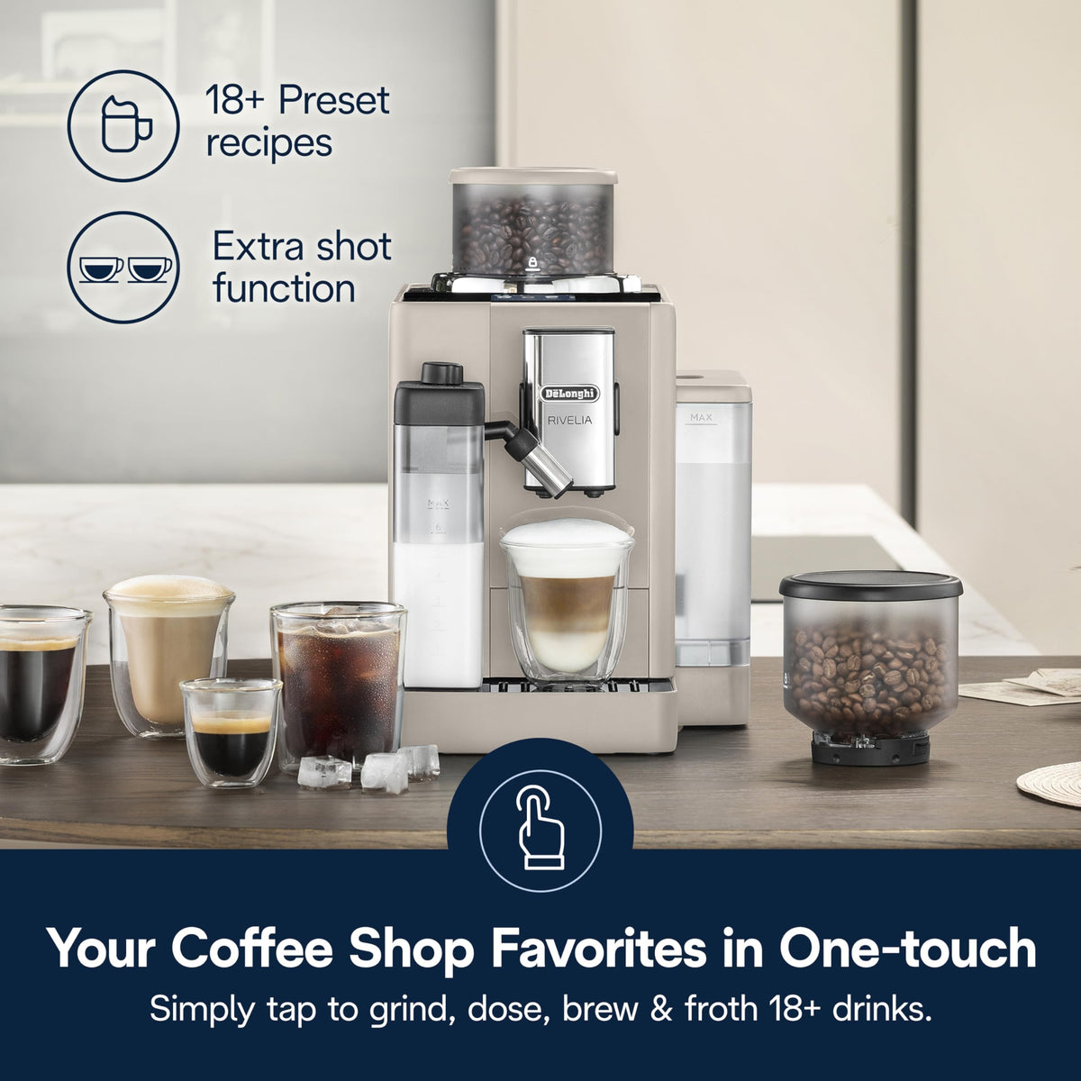 Rivelia Automatic Espresso Machine (Beige)