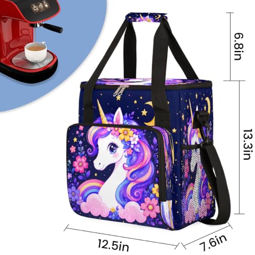 Maker Carring Bag Unicorn Coffee Travel Carrying Storage Tote Bag (Print 12)