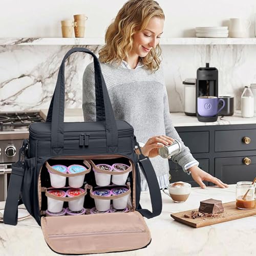 Coffee Maker Travel Bag Compatible with Keurig K (Black / Fit K-Mini Mate)